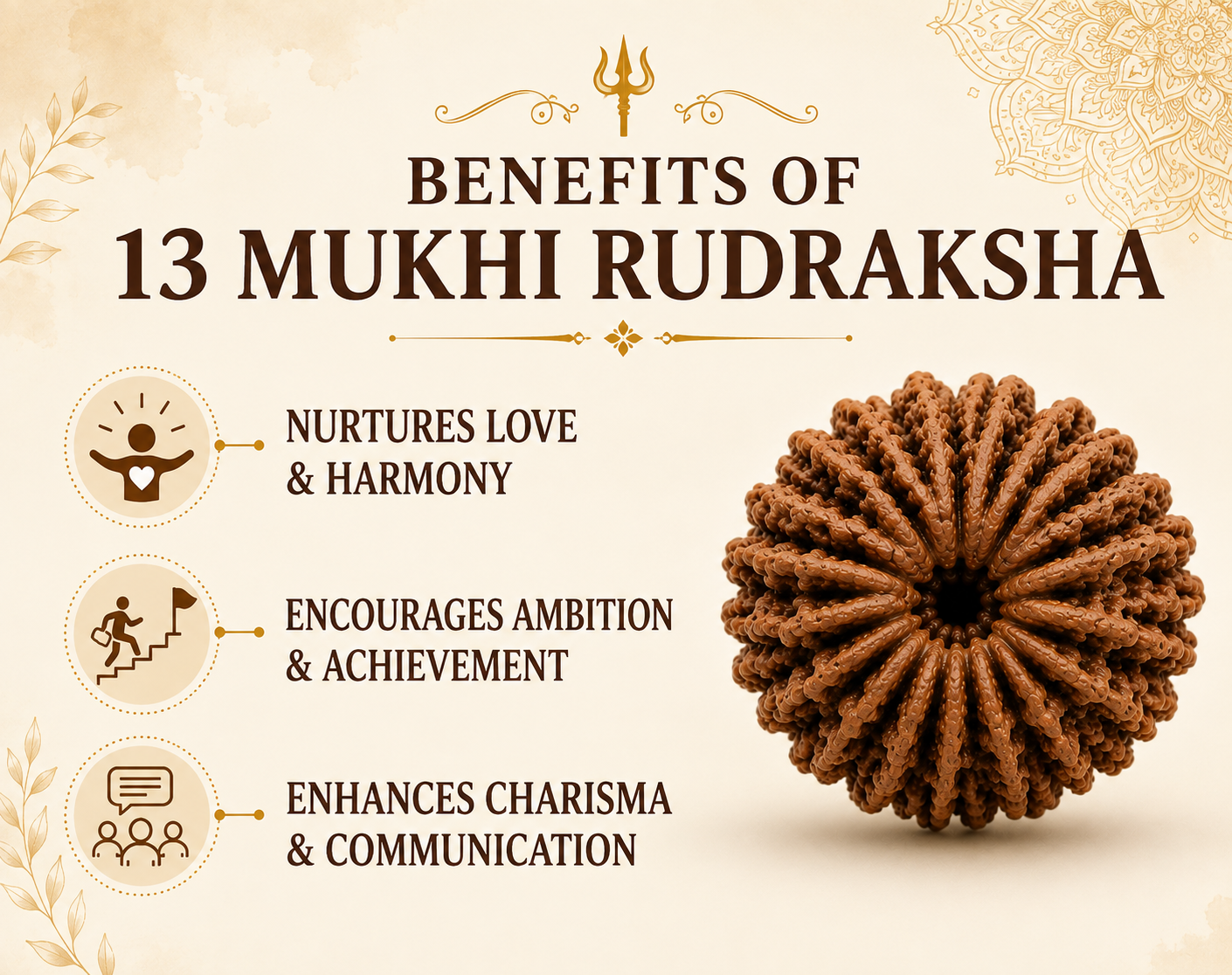 13 Mukhi Rudraksha (Nepal Origin)
